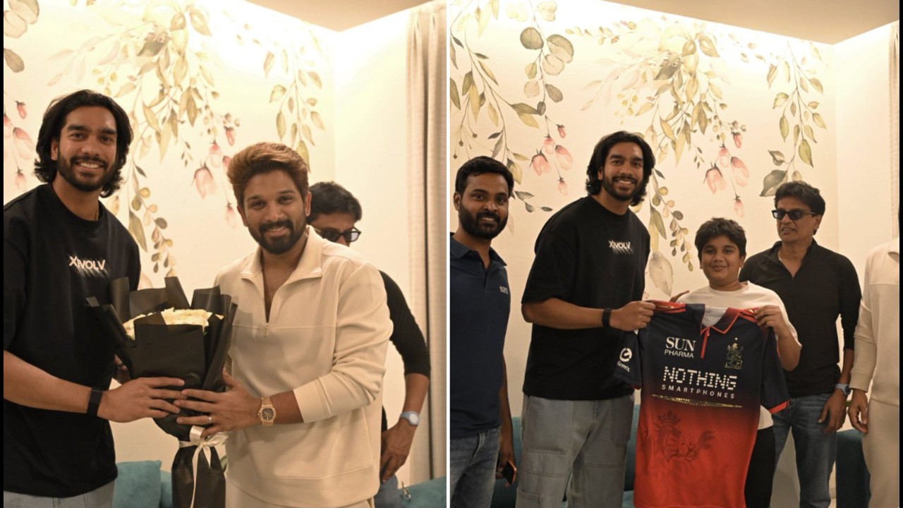 अल्लू अर्जुन के बेटे के चेहरे पर आई बड़ी मुस्कान, वेंकटेश अय्यर ने दिया खास गिफ्ट